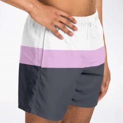 Subliminator Charcoal Pink Swim Shorts