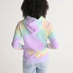 Harlow & Lloyd Lilac Mint Tie Dye Women's Hoodie Hoodies