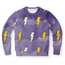 Subliminator Sweatshirts & Pullovers Lightning Bolt Unisex Fleece Sweatshirt