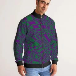 Harlow & Lloyd Leprechaun Men's Stripe-Sleeve Track Jacket