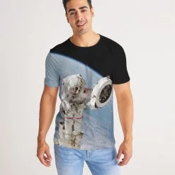 Harlow & Lloyd T Shirts & Tanks Astronaut In Space Men's Tee