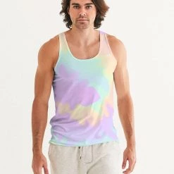 Harlow & Lloyd T Shirts & Tanks Lilac Mint Tie Dye Men's Tank
