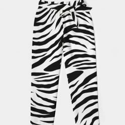 Harlow & Lloyd White Tiger Women's Belted Tapered Pants Pants & Joggers 11 Harlow & Lloyd White Tiger Women's Belted Tapered Pants Pants & Joggers
