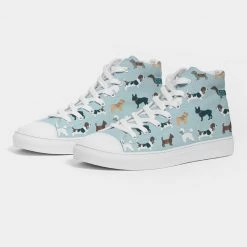 Harlow & Lloyd Dog Pawty Women's Hightop Canvas Shoe Shoes