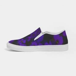Harlow & Lloyd Midnight Purple Floral Women's Slip-On Canvas Shoe
