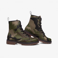 Harlow & Lloyd Shoes Woodland Camo Lace Up Boots