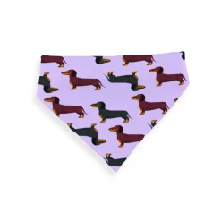 ThisNew Dachshund Dog Bandana / Scarf In Soft Berry