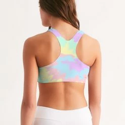 Harlow & Lloyd Pastel Smash Tie Dye Women's Seamless Sports Bra