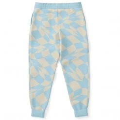 Subliminator Blue & Vanilla Ripple Check Unisex Joggers Pants & Joggers