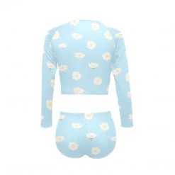 Harlow & Lloyd Blue Daisy's Long Sleeve Swimsuit Set