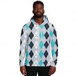 Subliminator Hoodies Vintage Golf Pattern Unisex Hoodie