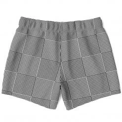 Subliminator Men Houndstooth Plaid Swim Shorts
