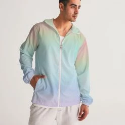 Harlow & Lloyd Soft Rainbow Hooded Windbreaker