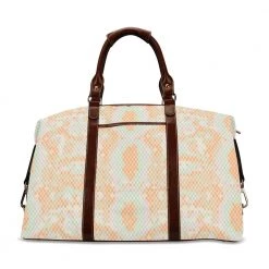 Harlow & LLoyd Green & Orange Snake Weekend Travel Bag