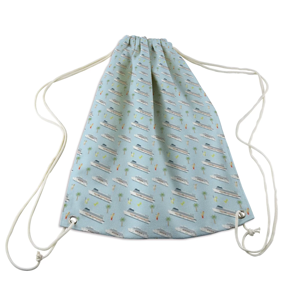 ThisNew Cruise Lovers Drawstring Backpack - Large (Hemp) 3 ThisNew Cruise Lovers Drawstring Backpack - Large (Hemp)