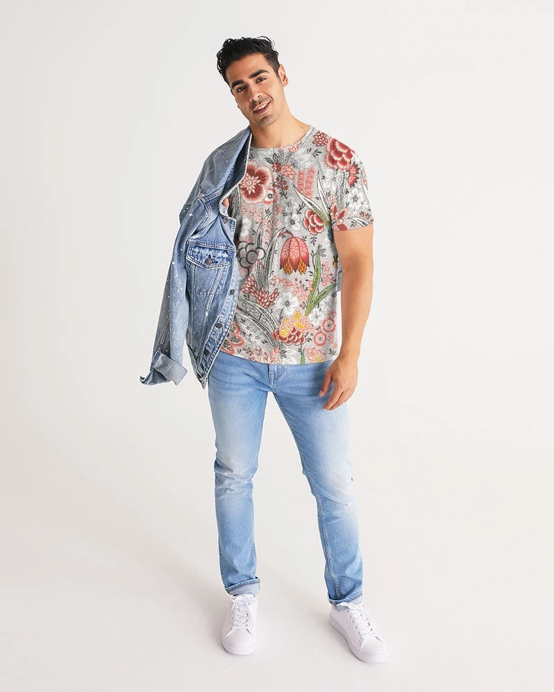 Harlow & Lloyd Blood Orange Floral Men's Tee 9 Harlow & Lloyd Blood Orange Floral Men's Tee