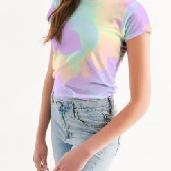 Harlow & Lloyd Lilac Mint Tie Dye Women's Tee T Shirts & Tanks 13 Harlow & Lloyd Lilac Mint Tie Dye Women's Tee T Shirts & Tanks