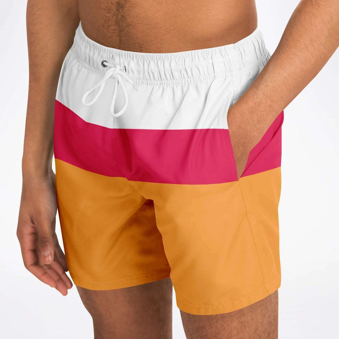 Subliminator Men Sweet Tangerine Swim Shorts 18 Subliminator Men Sweet Tangerine Swim Shorts