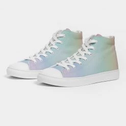 Harlow & Lloyd Shoes Soft Rainbow Men's Hightop Canvas Shoe