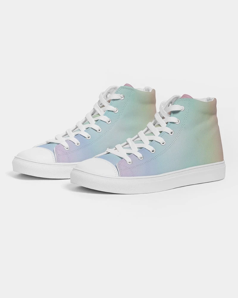 Harlow & Lloyd Shoes Soft Rainbow Men's Hightop Canvas Shoe 3 Harlow & Lloyd Shoes Soft Rainbow Men's Hightop Canvas Shoe