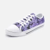 Harlow & Lloyd Purple Flower Low Top Canvas Shoes