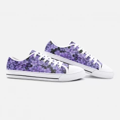 Harlow & Lloyd Purple Flower Low Top Canvas Shoes