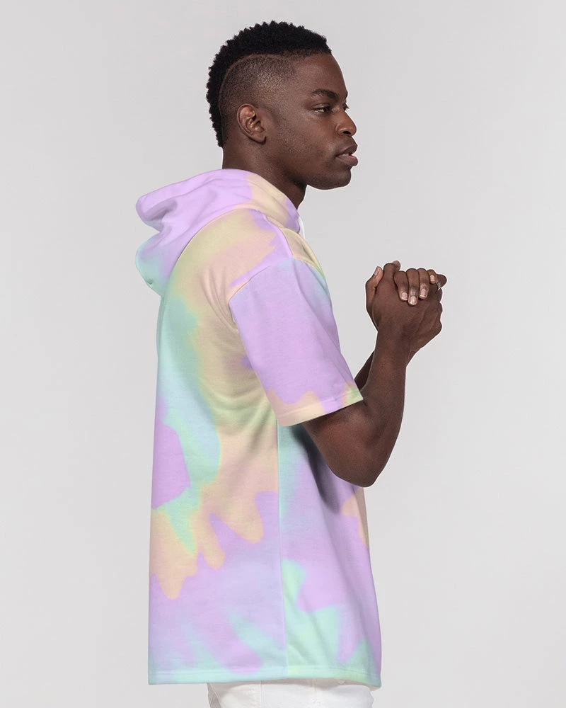 Harlow & Lloyd Hoodies Lilac Mint Tie Dye Men's Premium Heavyweight Short Sleeve Hoodie 7 Harlow & Lloyd Hoodies Lilac Mint Tie Dye Men's Premium Heavyweight Short Sleeve Hoodie