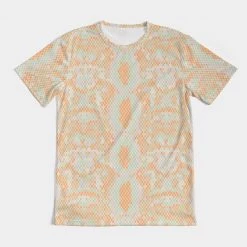Harlow & Lloyd T Shirts & Tanks Green & Orange Snake Print Men's Tee