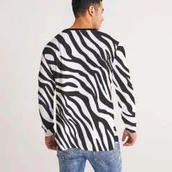 Harlow & Lloyd T Shirts & Tanks Zebra Print Men's Long Sleeve Tee