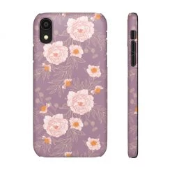 Printify Orange Peonies Floral Rose Phone Case
