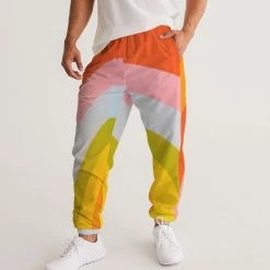 Harlow & Lloyd Pants & Joggers Orange Vortex Men's Lightweight Track Pants