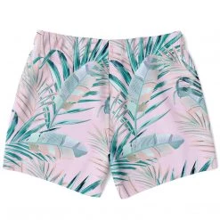 Subliminator Pacific Palms Pink Swim Shorts Men