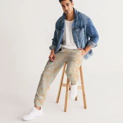 Harlow & Lloyd Green & Orange Snake Print Men's Lightweight Track Pants 14 Harlow & Lloyd Green & Orange Snake Print Men's Lightweight Track Pants