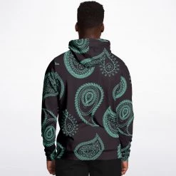 Subliminator Mint Paisley Unisex Hoodie Hoodies