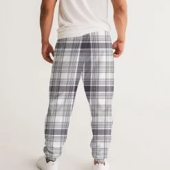 Harlow & Lloyd Black & White Tartan Check Lightweight Men's Track Pants Pants & Joggers 13 Harlow & Lloyd Black & White Tartan Check Lightweight Men's Track Pants Pants & Joggers