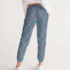 Harlow & Lloyd Purple & Green Tartan Lightweight Women's Track Pants Pants & Joggers 11 Harlow & Lloyd Purple & Green Tartan Lightweight Women's Track Pants Pants & Joggers