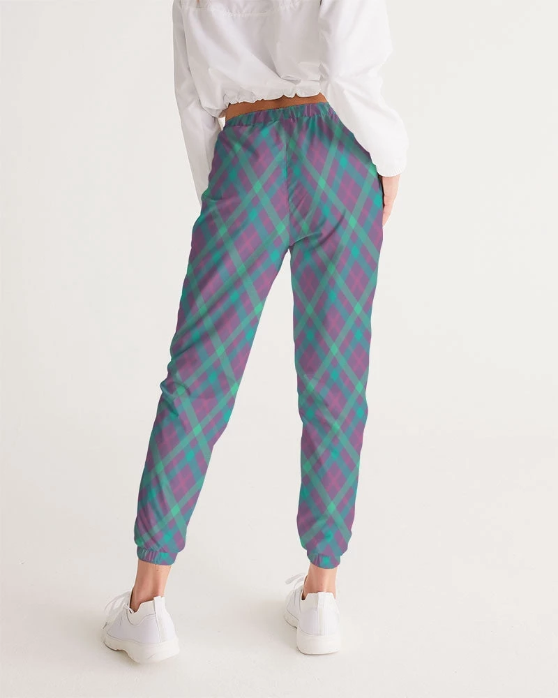 Harlow & Lloyd Purple & Green Tartan Lightweight Women's Track Pants Pants & Joggers 6 Harlow & Lloyd Purple & Green Tartan Lightweight Women's Track Pants Pants & Joggers