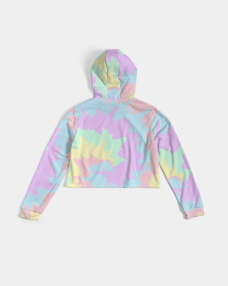 Harlow & Lloyd Hoodies Pastel Smash Tie Dye Women's Cropped Hoodie 10 Harlow & Lloyd Hoodies Pastel Smash Tie Dye Women's Cropped Hoodie