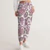 Harlow & Lloyd Purple Cream Paisley Lightweight Women's Track Pants Pants & Joggers