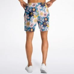 Subliminator Blue Frisky Floral Fleece Shorts 16 Subliminator Blue Frisky Floral Fleece Shorts