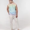 Harlow & Lloyd Soft Rainbow Premium Heavyweight Sleeveless Hoodie Hoodies