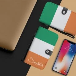Wc-fulfillment Phone Cases Personalized Irish Flag Phone Wallet Case