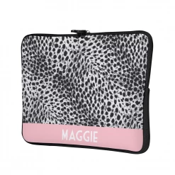 ThisNew Personalized Laptop Sleeve - Pink & Leopard Print Laptop Sleeves