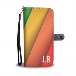Wc-fulfillment Accessories Personalized LGBT Diagonal Flag Phone Wallet Case