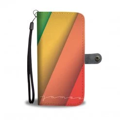 Wc-fulfillment Accessories Personalized LGBT Diagonal Flag Phone Wallet Case