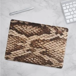 Harlow & Lloyd Macbook Hard Shell Case - Brown Snake Skin Macbook Cases