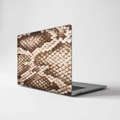 Harlow & Lloyd Macbook Hard Shell Case - Brown Snake Skin Macbook Cases