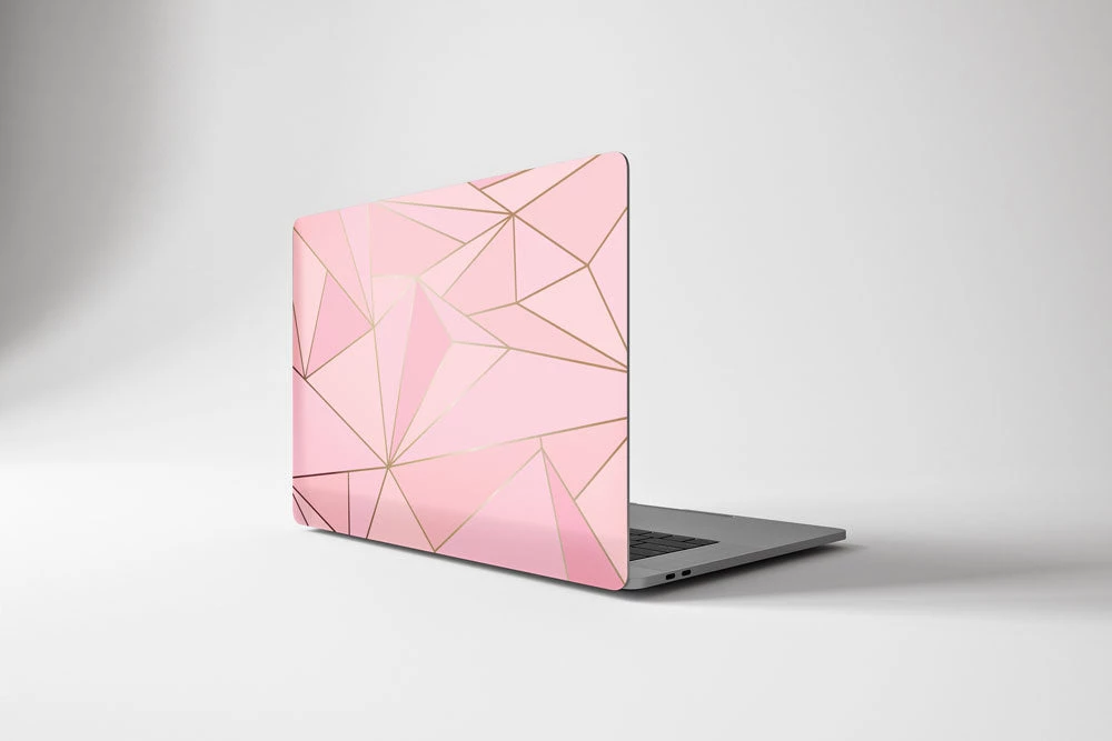 Harlow & Lloyd Macbook Hard Shell Case - Pink & Gold Geometric Macbook Cases 5 Harlow & Lloyd Macbook Hard Shell Case - Pink & Gold Geometric Macbook Cases