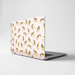 Harlow & Lloyd Macbook Hard Shell Case - Pink Leopard Macbook Cases