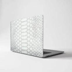 Harlow & Lloyd Macbook Cases Macbook Hard Shell Case - White Snake Skin